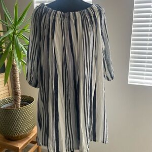 Live 4 Truth Navy and White Striped Blouse